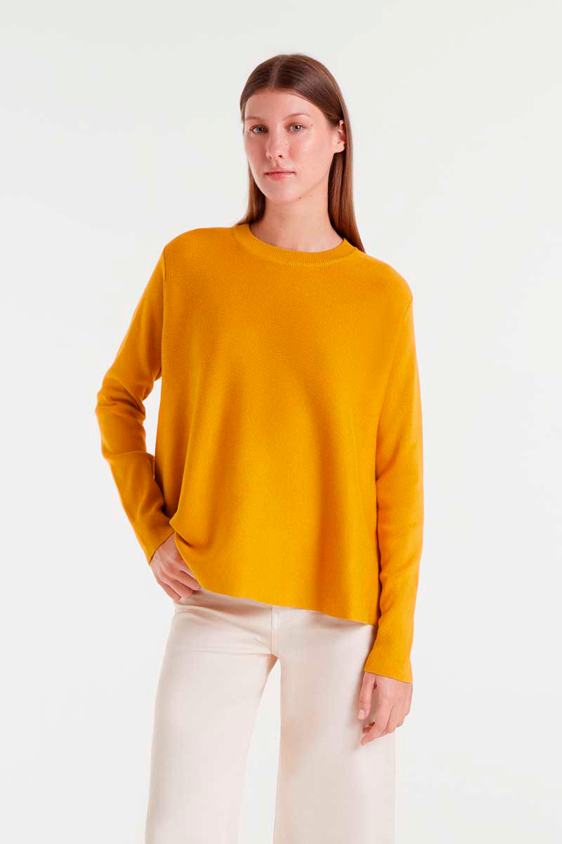 JERSEY DE PUNTO ENVASÉ AMARILLO