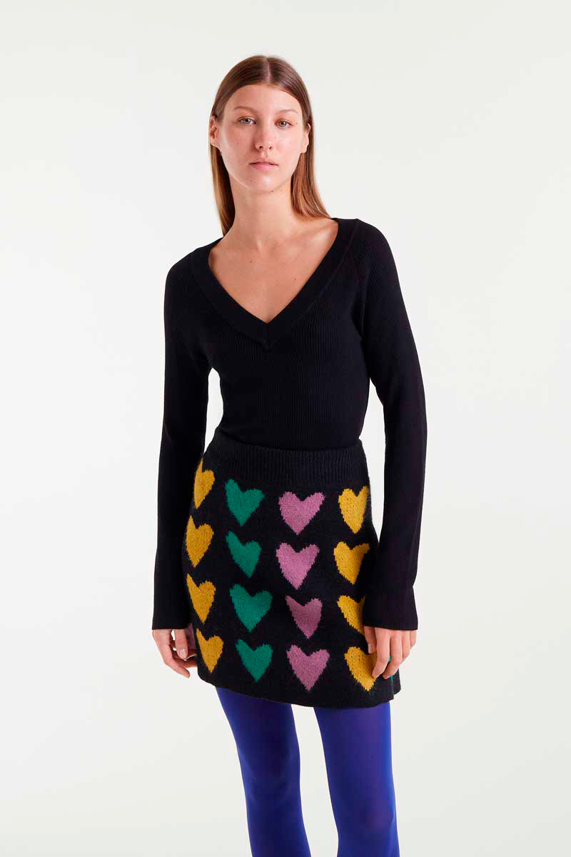 TOP PUNTO CANALÉ NEGRO