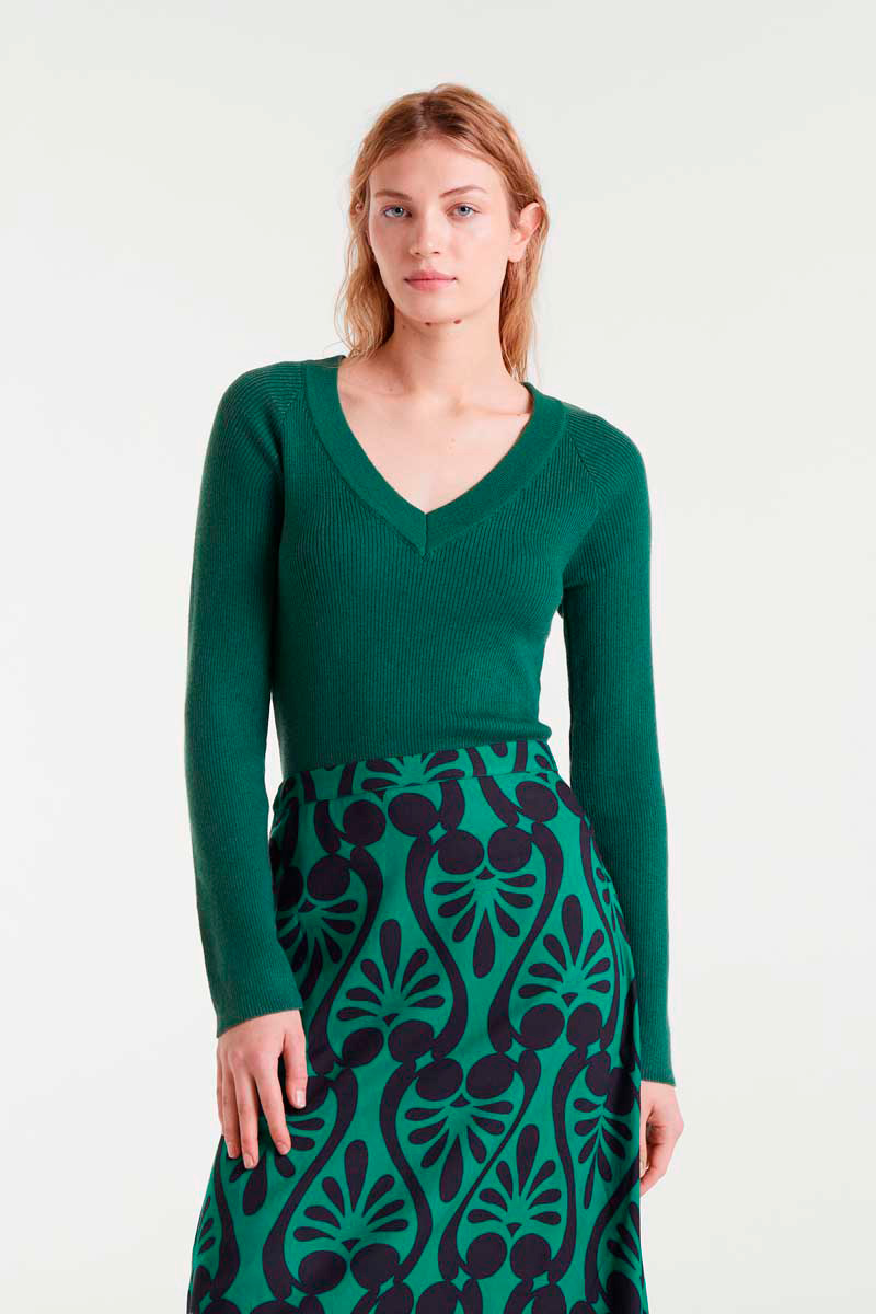 TOP PUNTO CANALÉ VERDE