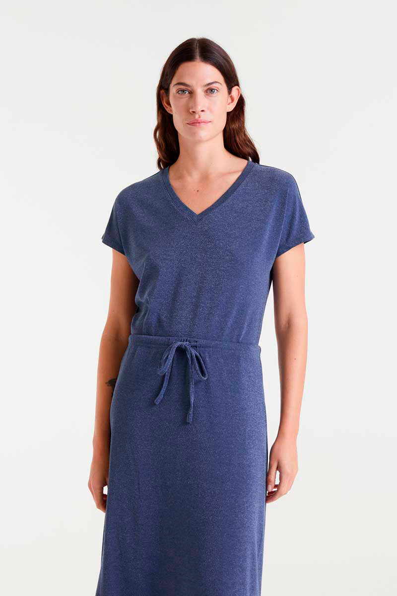 CAMISETA CUELLO PICO NAVY BLUE