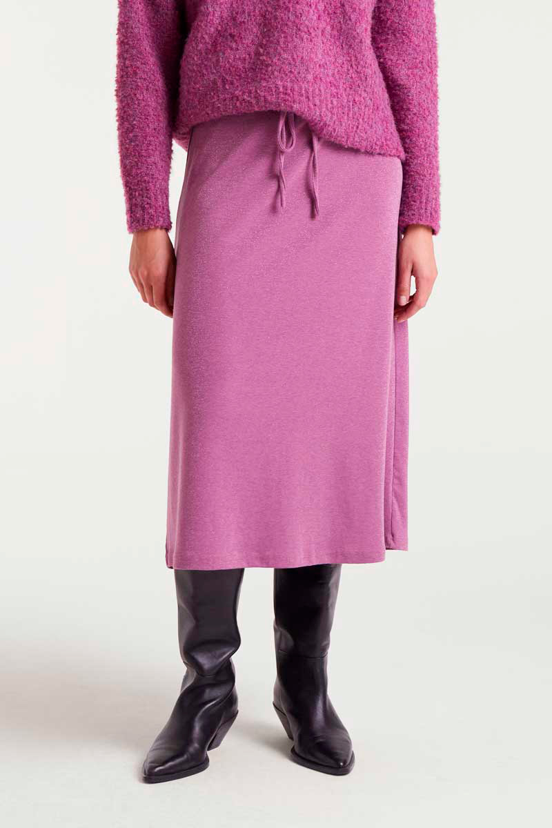 FALDA MIDI LILA