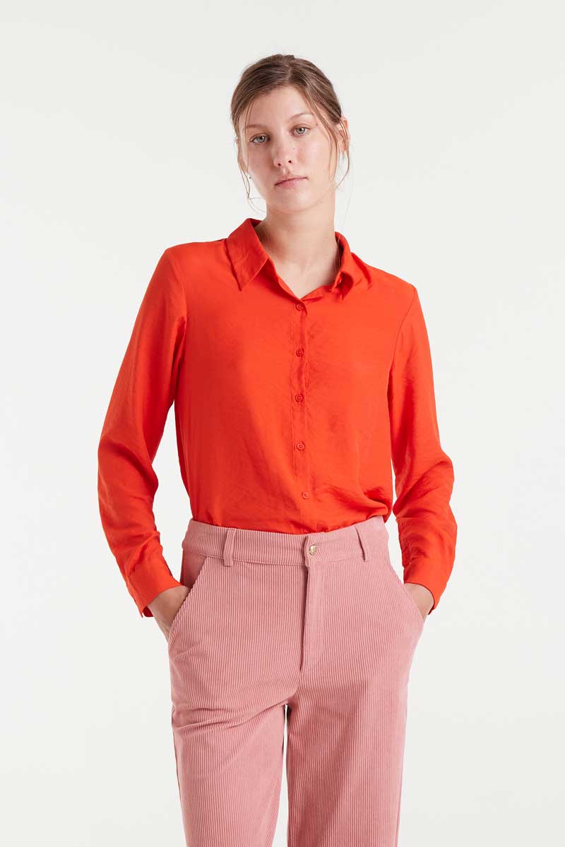 CAMISA FLUIDA NARANJA