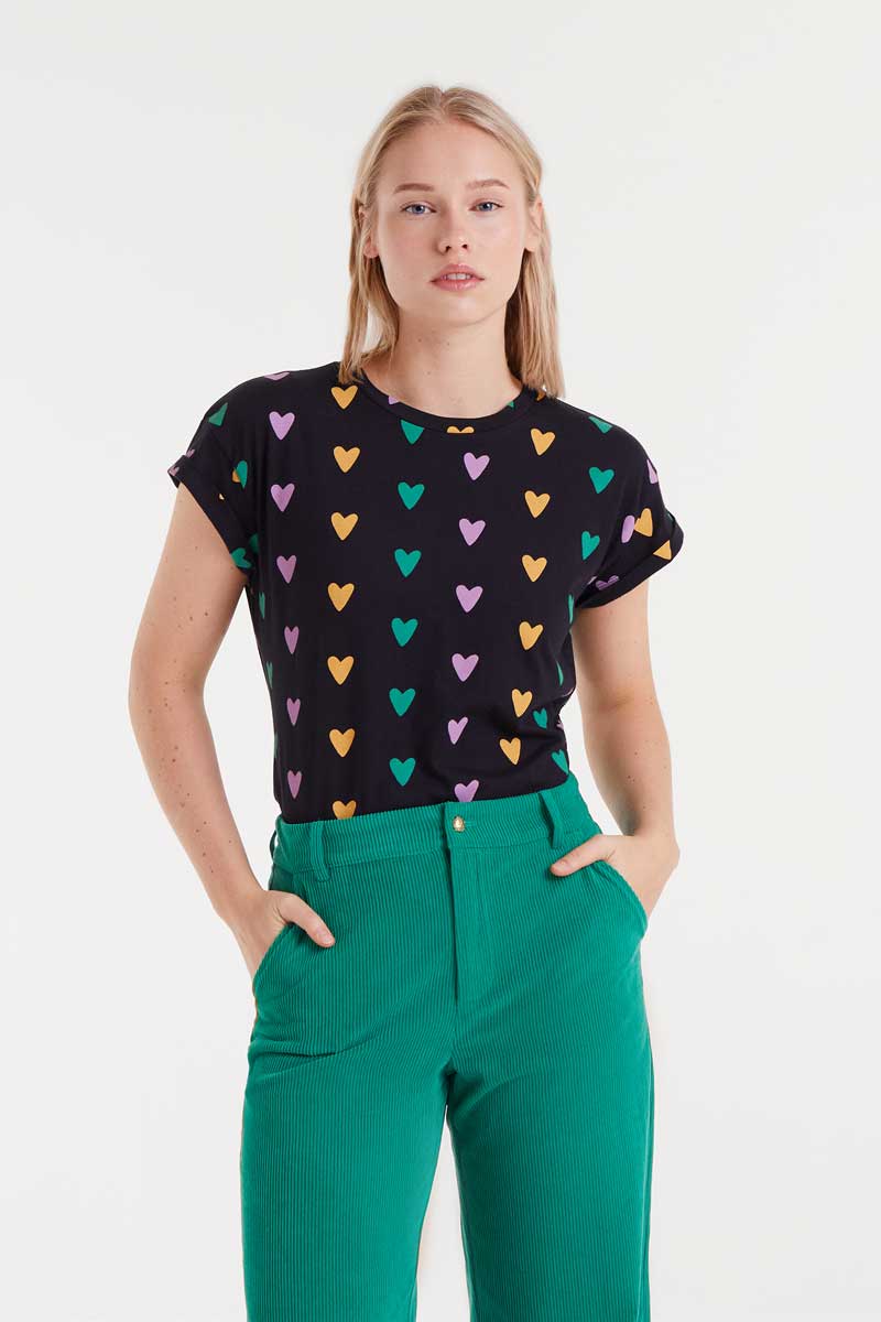 CAMISETA 100% ALGODON CON ESTAMPADO DE CUPIDO LINES